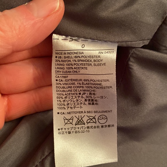 NWOT Banana Republic Blazer Sequins 3/4 Sleeves Size 0 - Picture 4 of 4